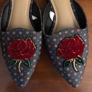 Rose mules from target